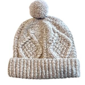 Aran Woollen Mills Toddler Hat One Size Merino Wool Irish Hand Knit Boys Girls